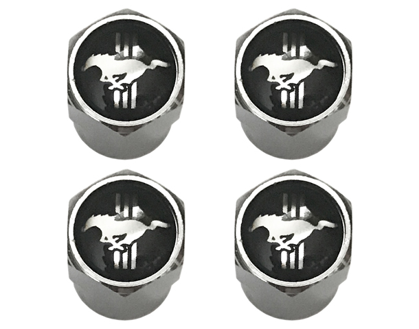 
  
Ford Mustang Horse Valve Caps Black

